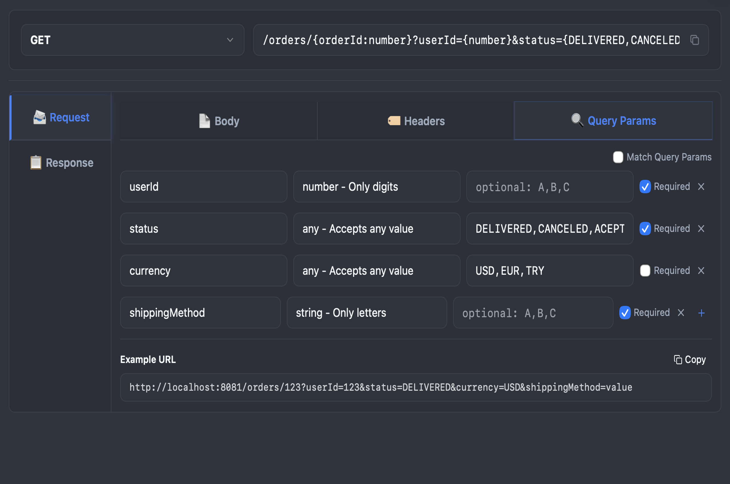 Advanced Request Matching